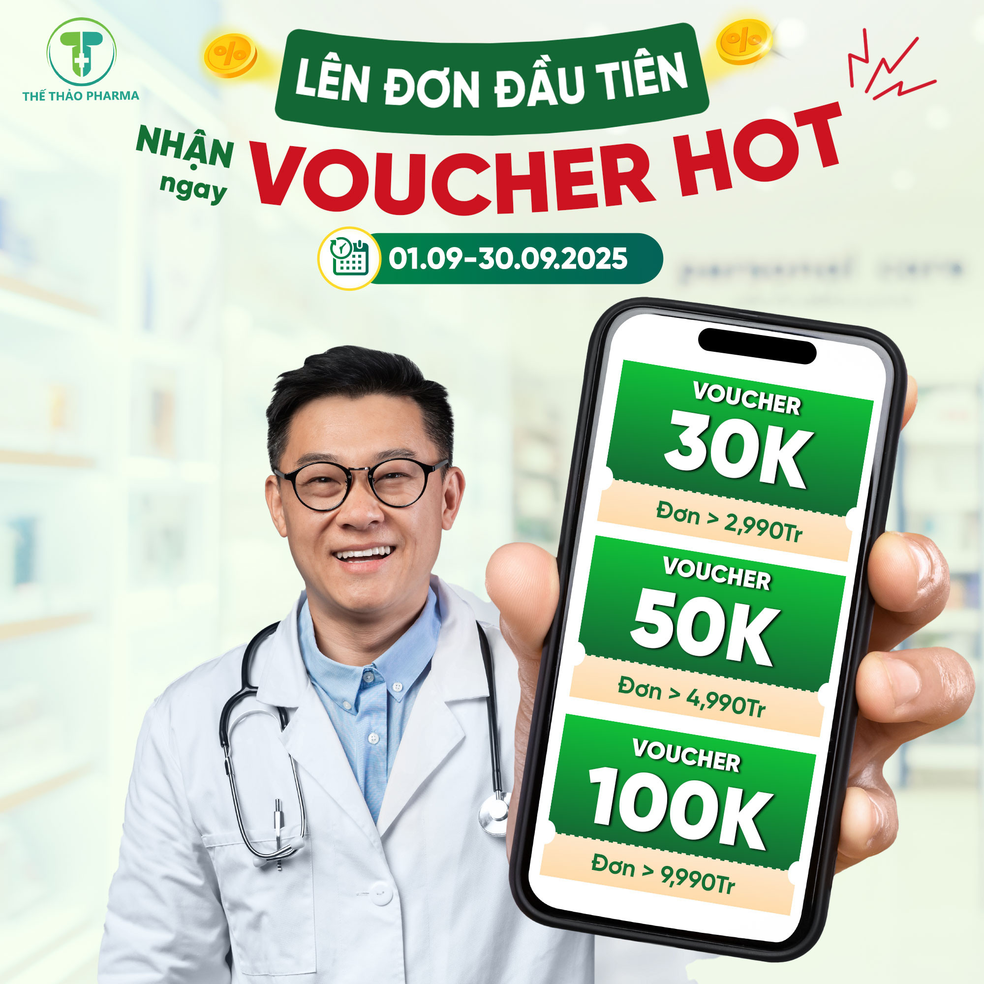 Khách Hàng Mới Lên Đơn – Nhận Voucher Cực Đã Cùng Thế Thảo Pharma