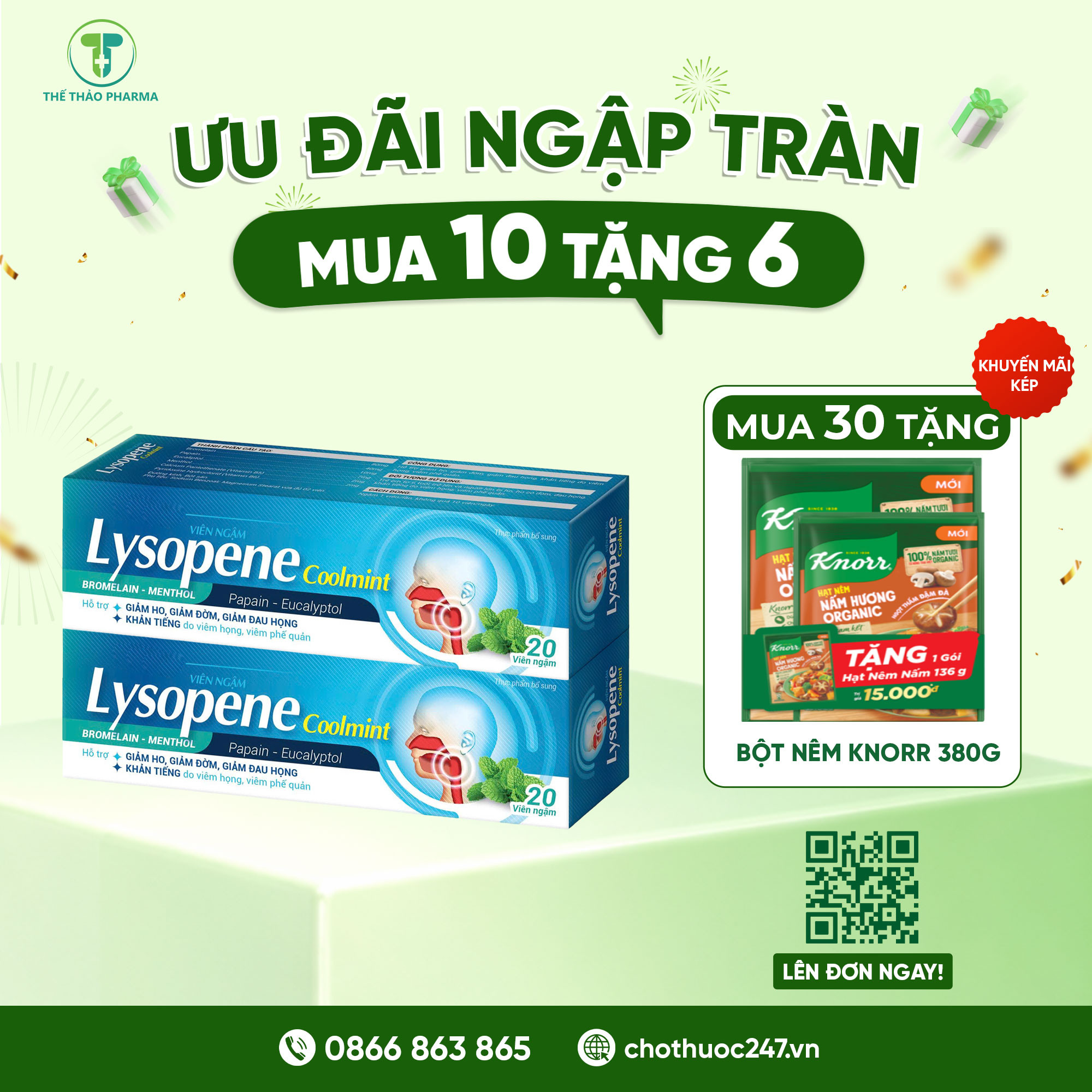 🔥 ƯU ĐÃI NGẬP TRÀN – MUA 10 TẶNG 6 🔥
