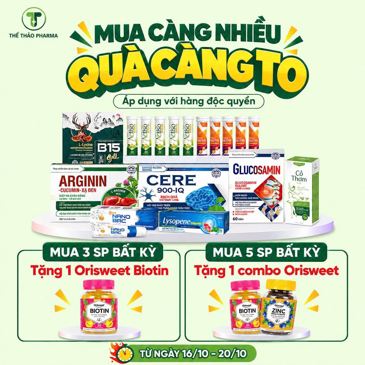 🎁 MUA CÀNG NHIỀU – QUÀ CÀNG TO!