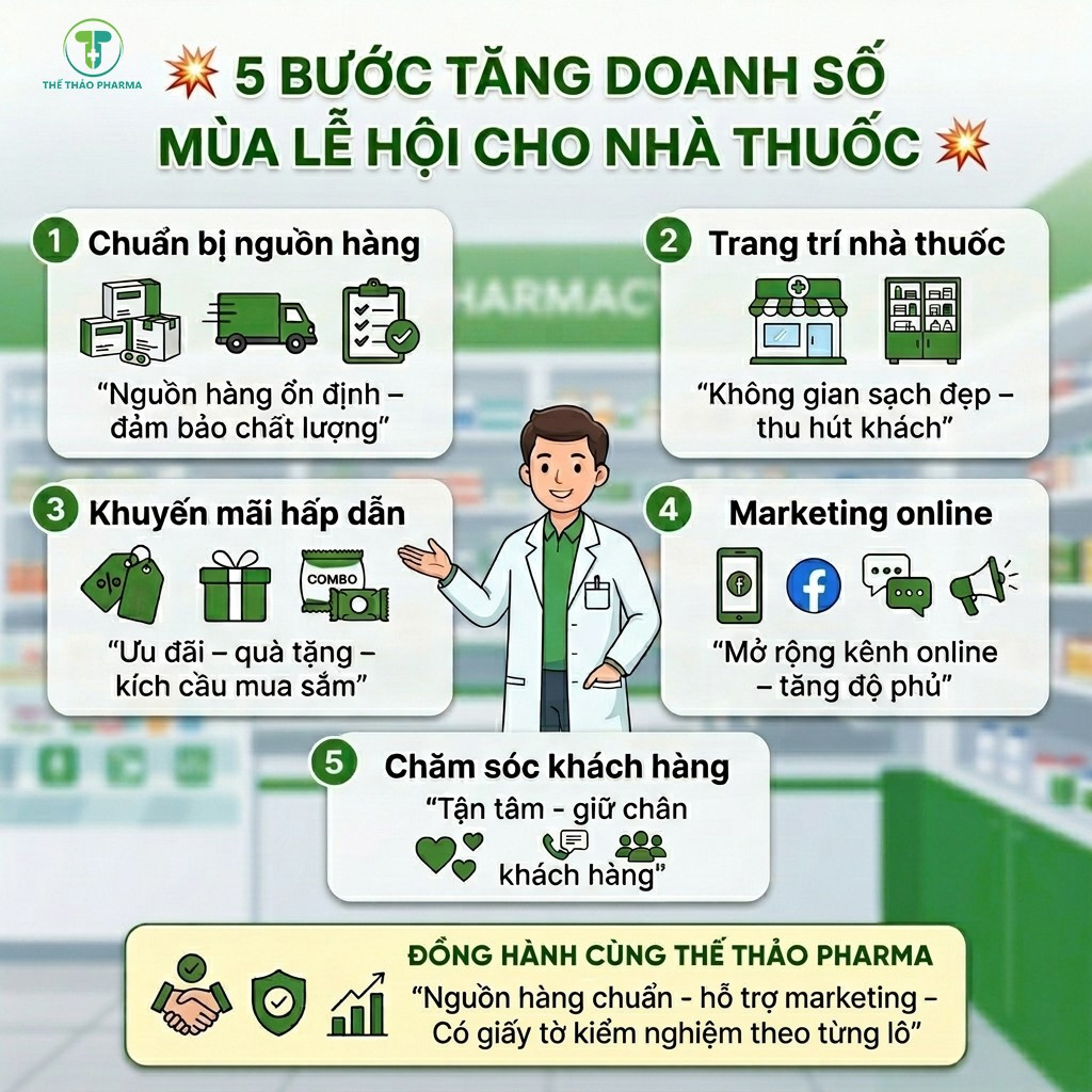 💥 5 BƯỚC TĂNG DOANH SỐ MÙA CAO ĐIỂM HÈ CHO NHÀ THUỐC 💥