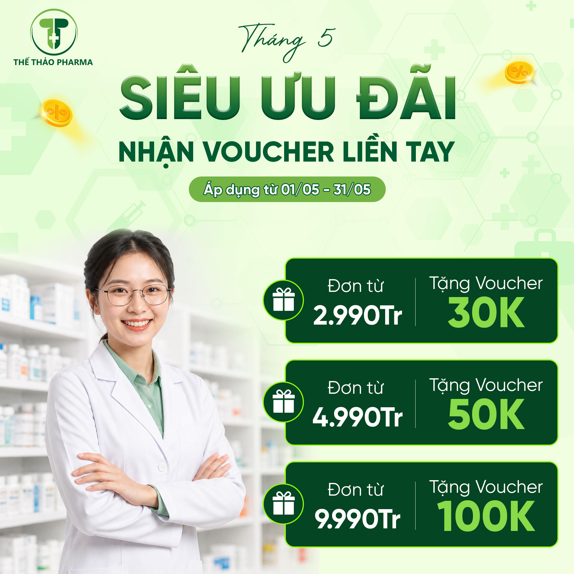 ✨ THÁNG 5 RỘN RÀNG – SIÊU ƯU ĐÃI, NHẬN VOUCHER LIỀN TAY ✨