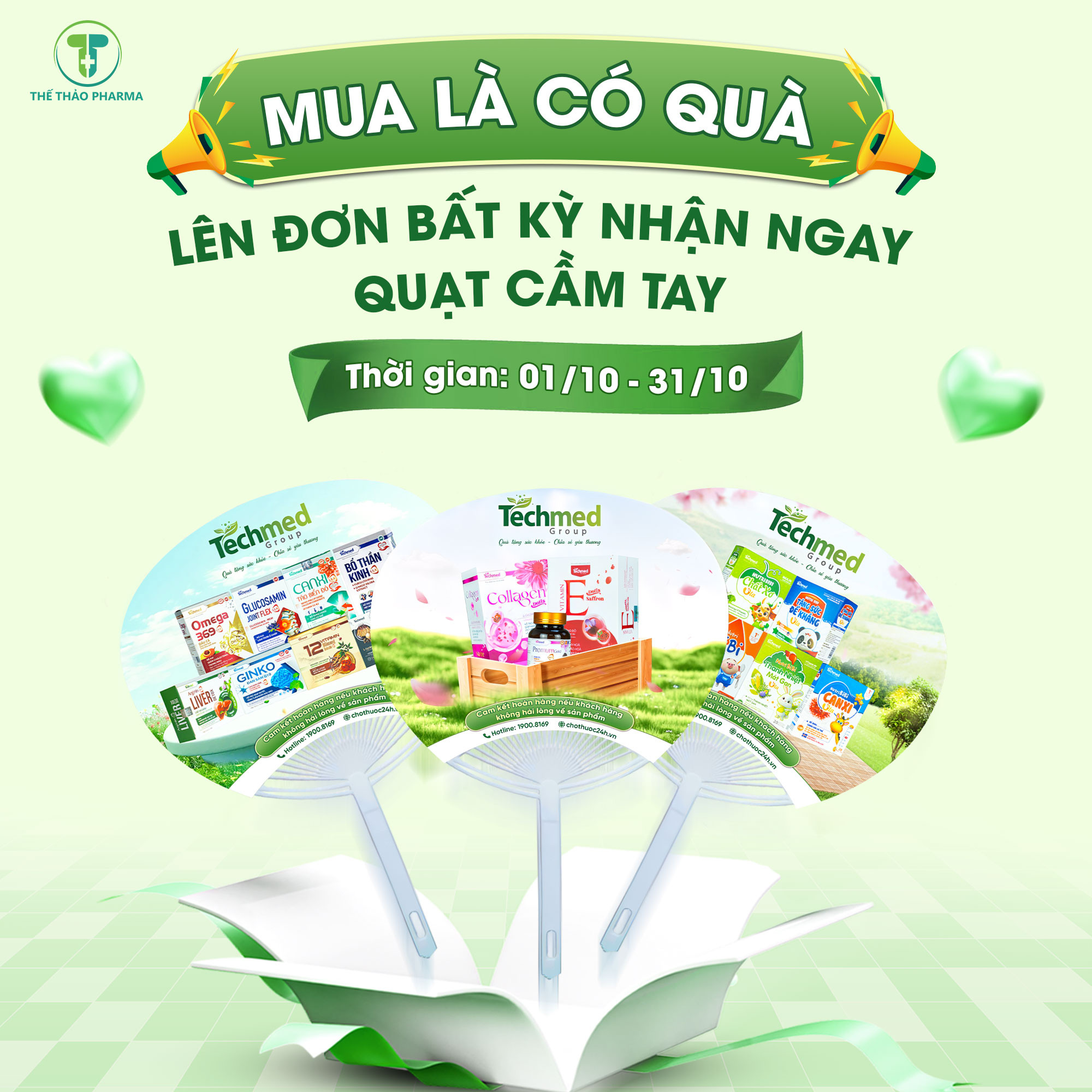 🎉 MUA LÀ CÓ QUÀ – LÊN ĐƠN NHẬN NGAY QUẠT CẦM TAY TECHMED 🎁