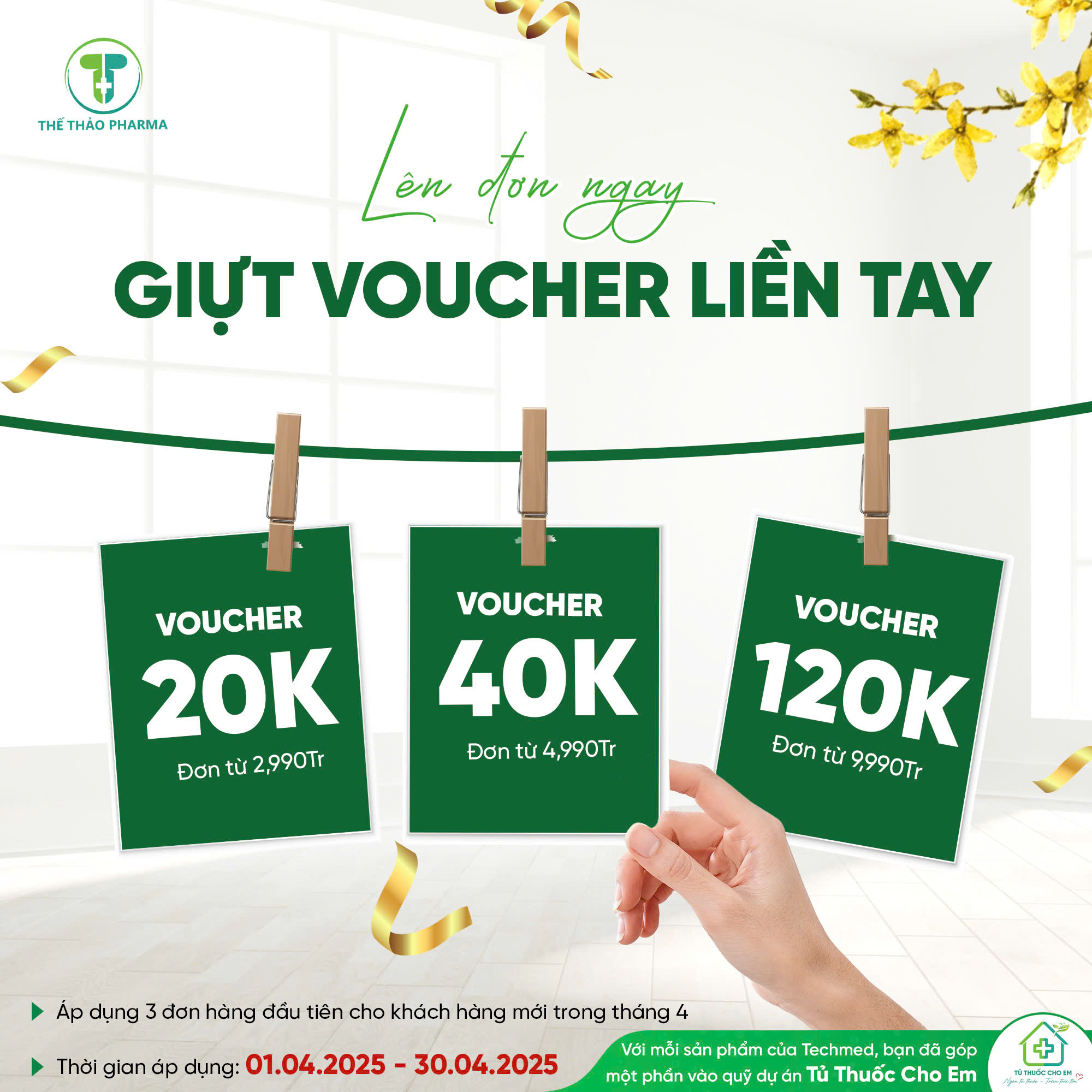 KHÁCH MỚI LÊN ĐƠN - NHẬN VOUCHER CỰC ĐÃ